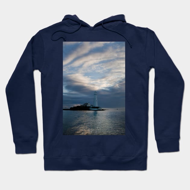 Silver Sea at St Mary's Hoodie by Violaman